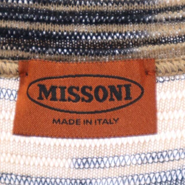 新品未使用　M　MISSONI　綿ニット　トップス　４０S〜M　定価4,7 万円