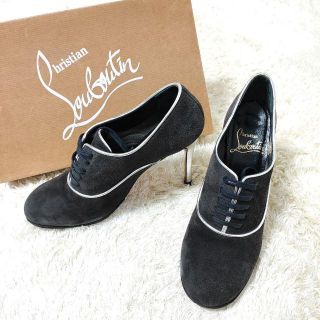 クリスチャンルブタン(Christian Louboutin)の【美品】 ルブタン Louboutin ブーツ ブーティ ヒール レッドソール(ハイヒール/パンプス)