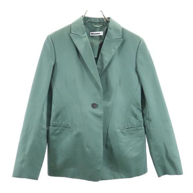 ジルサンダー シルク混合 テーラードジャケット 38 緑 JIL SANDER イタリア製 レディース 【中古】 【221122】 | フリマアプリ  ラクマ