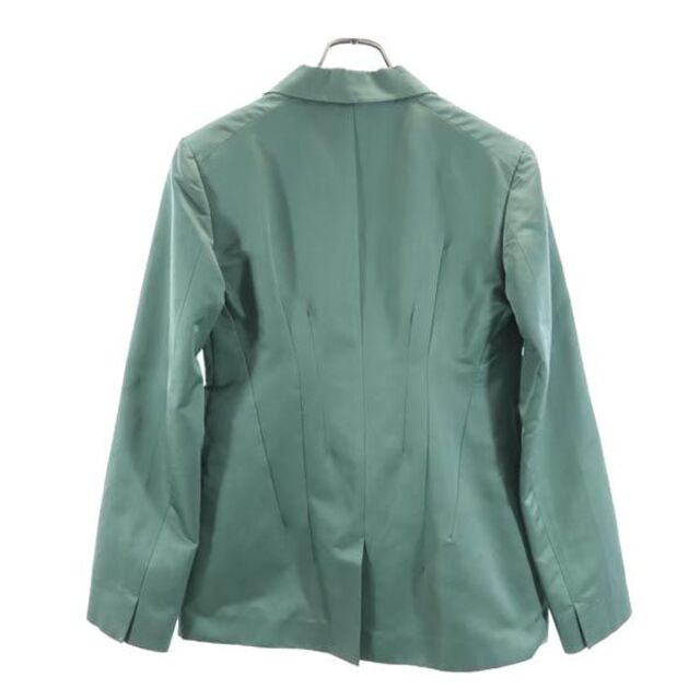 ジルサンダー シルク混合 テーラードジャケット 38 緑 JIL SANDER イタリア製 レディース 【中古】 【221122】