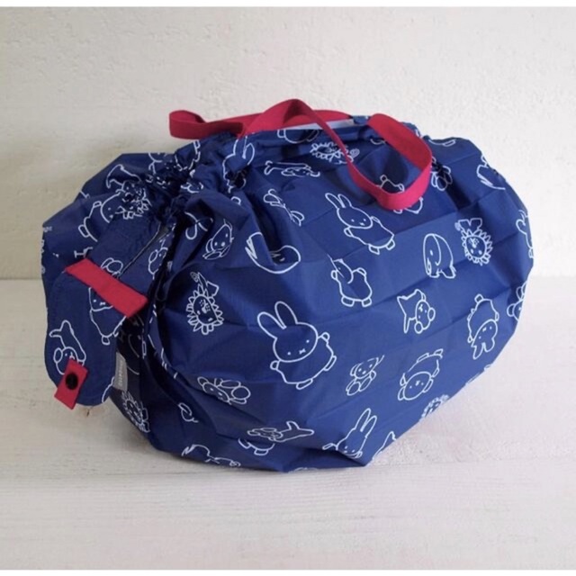 miffy(ミッフィー)のシュパット miffy Mサイズ ミッフィー ブルー エコバッグ 大容量  レディースのバッグ(エコバッグ)の商品写真