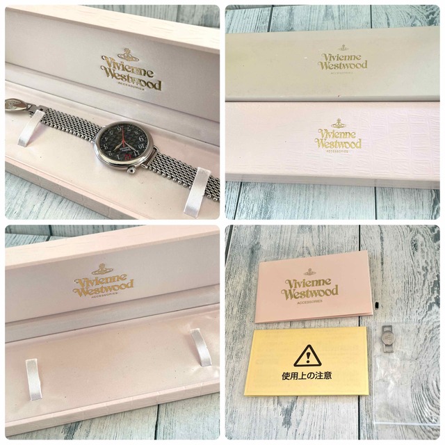 Vivienne Westwood(ヴィヴィアンウエストウッド)の【動作OK】vivienne ヴィヴィアン 腕時計 ケージウォッチ シルバー レディースのファッション小物(腕時計)の商品写真