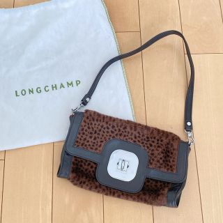 ロンシャン(LONGCHAMP)の送料込★ Longchamp ロンシャン 豹柄ハンドバッグ クラッチバッグ(ハンドバッグ)