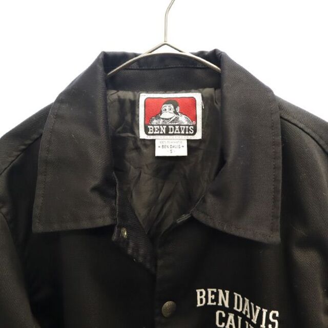 ベンデイビス ロゴ ワッペン コーチジャケット S  ブラック BEN DAVIS メンズ   【221120】