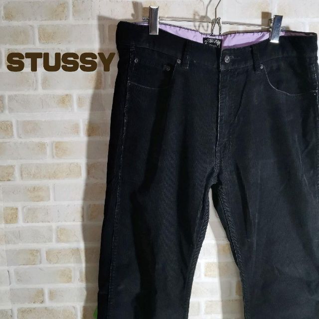 STUSSY(ステューシー)のSTUSSY ステューシー パンツ コーデュロイ 黒 人気 完売品 メンズのパンツ(その他)の商品写真