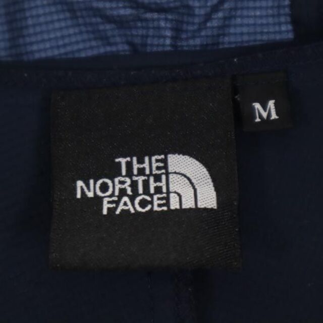 89cm素材ノースフェイス NP21409 アウトドア ナイロンジャケット M ネイビー×レッド THE NORTH FACE ロゴ メンズ   【221120】 メール便可