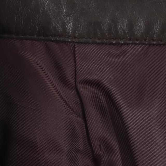 Gucci - グッチ イタリア製 羊革 レザーパンツ 40 焦茶 GUCCI 本皮