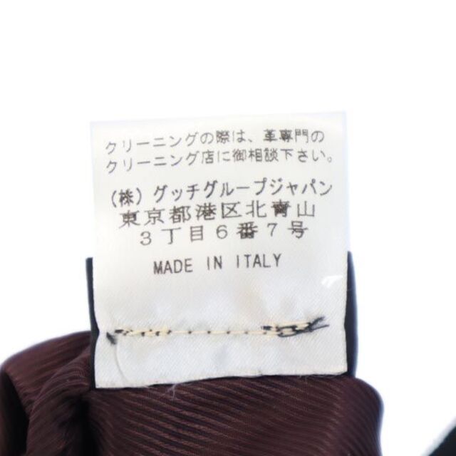 Gucci - グッチ イタリア製 羊革 レザーパンツ 40 焦茶 GUCCI 本皮