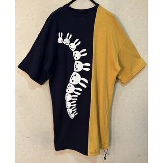 ＊キューン CUNE 連うさぎ 切替 ワンピースTシャツ 0