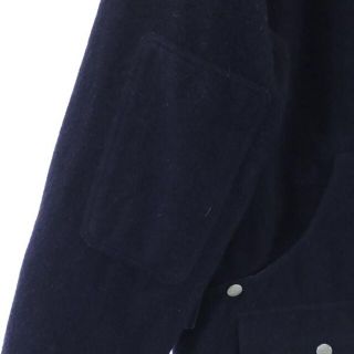 SASSAFRAS ササフラス 日本製 ウールブレンド コート XS ネイビー系