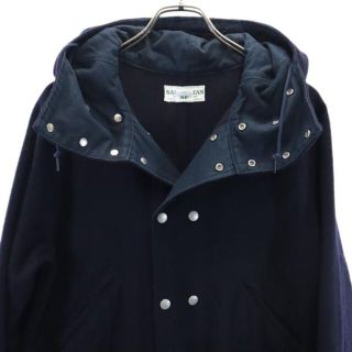 SASSAFRAS ササフラス 日本製 ウールブレンド コート XS ネイビー系