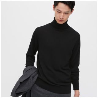 ユニクロ(UNIQLO)のエクストラファインメリノタートルネックセーター　ユニクロ(ニット/セーター)