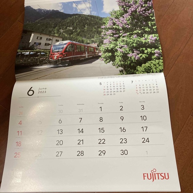 富士通(フジツウ)のFUJITSU カレンダー　2023 インテリア/住まい/日用品の文房具(カレンダー/スケジュール)の商品写真