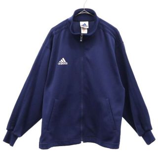 アディダス(adidas)のアディダス 90s ワンポイントロゴ刺_ ジャージ ネイビー adidas スポーツ ウォームアップウェア メンズ 【中古】  【221130】(ジャージ)