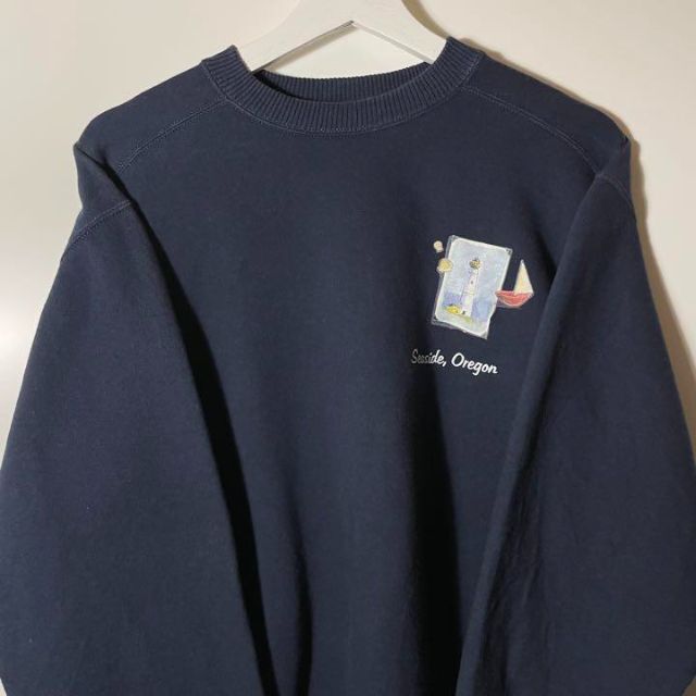 Champion(チャンピオン)の【アメリカ古着】美品！90sチャンピオン 裏起毛　厚手オーバーサイズビッグアーム レディースのトップス(トレーナー/スウェット)の商品写真