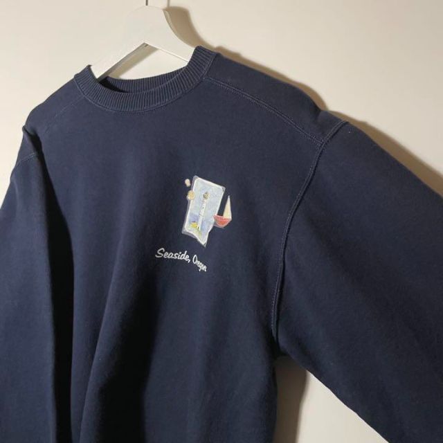 Champion(チャンピオン)の【アメリカ古着】美品！90sチャンピオン 裏起毛　厚手オーバーサイズビッグアーム レディースのトップス(トレーナー/スウェット)の商品写真