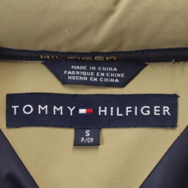 TOMMY HILFIGER ロゴ刺繍コート マルチカラー ビッグサイズ 古着-