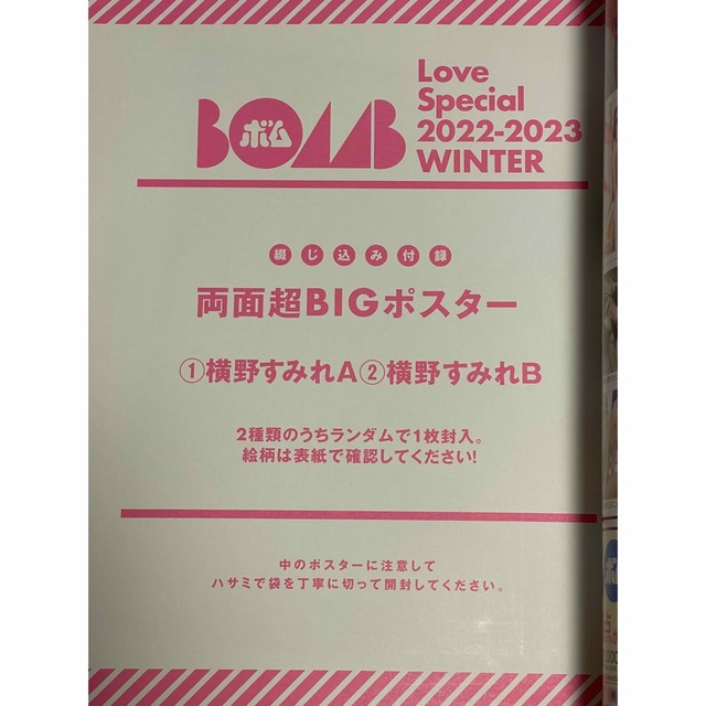 SALE/85%OFF】 横野すみれ BOMB Love Special 2022-2023 WINTER