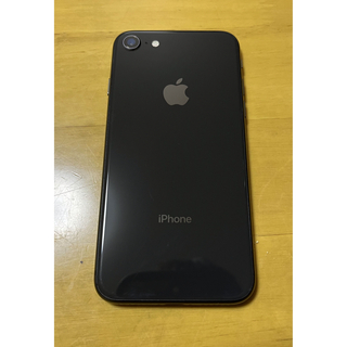 アイフォーン(iPhone)のiPhone 8 BLACK 64 GB SIMロックなし　（画面シート付）(スマートフォン本体)