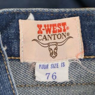 Canton - 70s キャントン USA製 ストレート デニムパンツ 76