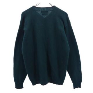 RRL 90s 初期タグ 黒タグ 赤三ツ星 ウール100 衿ライン ニット L 緑 