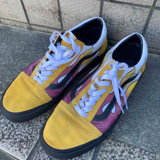 ヴァンズ(VANS)のvans オールドスクール　フレイム柄　(スニーカー)