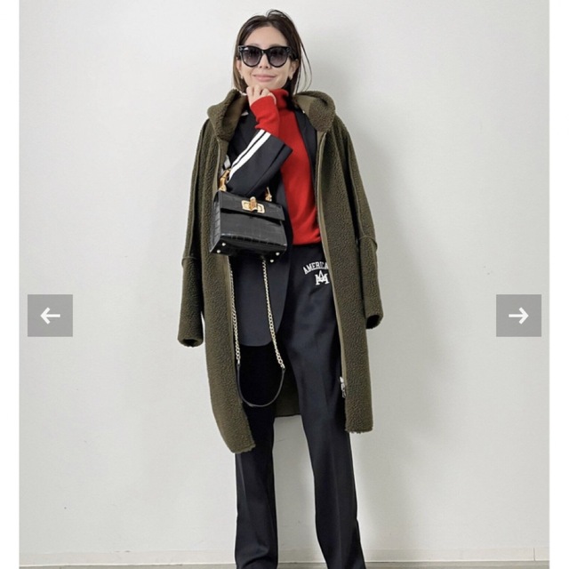アパルトモンLou Andrea/Mouton Fake Hood Coat アパルトモンLou Andrea/Mouton Fake Hood Coat