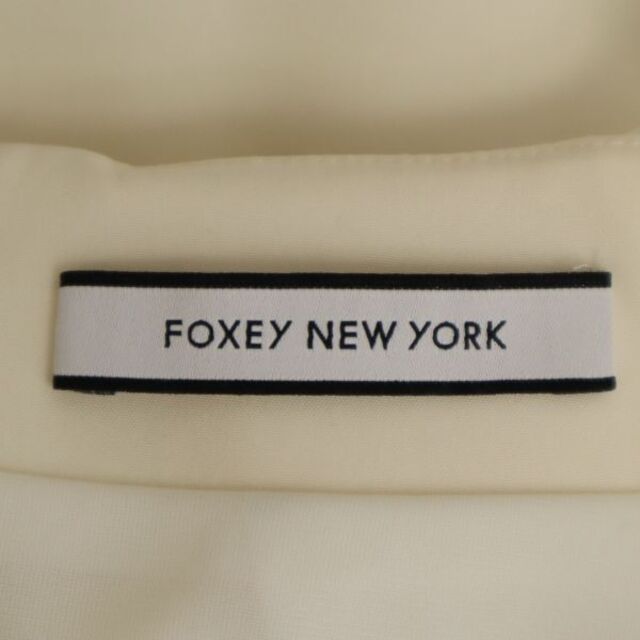 フォクシーニューヨーク イリプスフレア スカート 40 ホワイト FOXEY NEW YORK レディース   【R221113】
