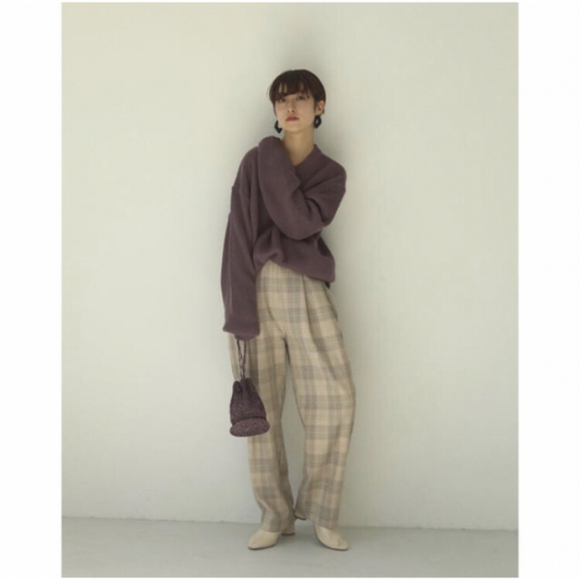 TODAYFUL (トゥデイフル） Check Tuck Pants - カジュアルパンツ