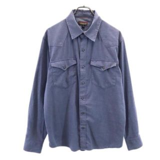 パタゴニア(patagonia)のパタゴニア アウトドア 長袖 ウエスタンシャツ M 青系 patagonia メンズ 【中古】  【221126】(シャツ)