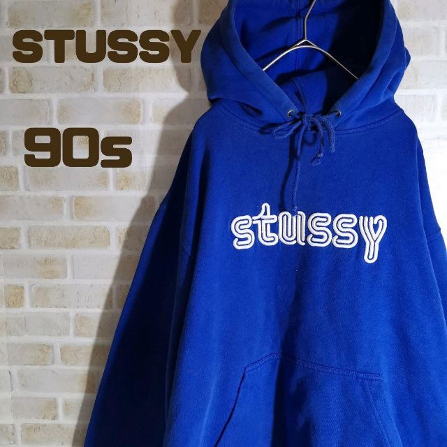 SELECT_古着STUSSY ステューシー 90s USA製 パーカー プルオーバー 人気完売品