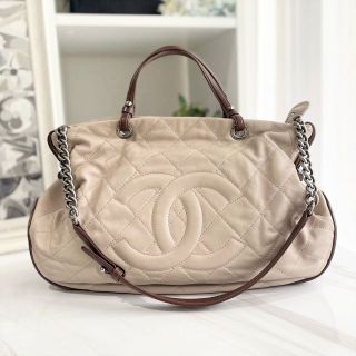 シャネル(CHANEL)のシャネル　マトラッセ　2way　ハンドバッグ　デカココ　バイカラー　16番台(ハンドバッグ)