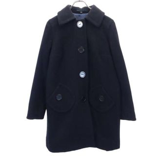 マークバイマークジェイコブス(MARC BY MARC JACOBS)のマークバイマークジェイコブス ウール ブレンド コート 8 黒 MARC BY MARC JACOBS レディース 【中古】  【221122】(ロングコート)