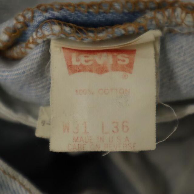 リーバイス 90s 米国製 501 ストレート デニムパンツ W31 Levi's ボタンフライ メンズ   【221130】 8