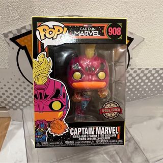 マーベル(MARVEL)のレアFUNKO POP! マーベル　キャプテンマーベル　ブラックライト限定(アメコミ)