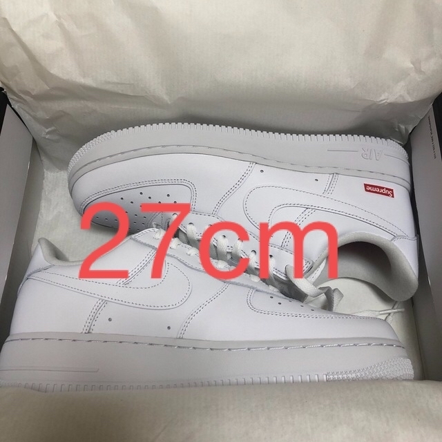 Supreme Nike Air Force 1  White 白　27cm