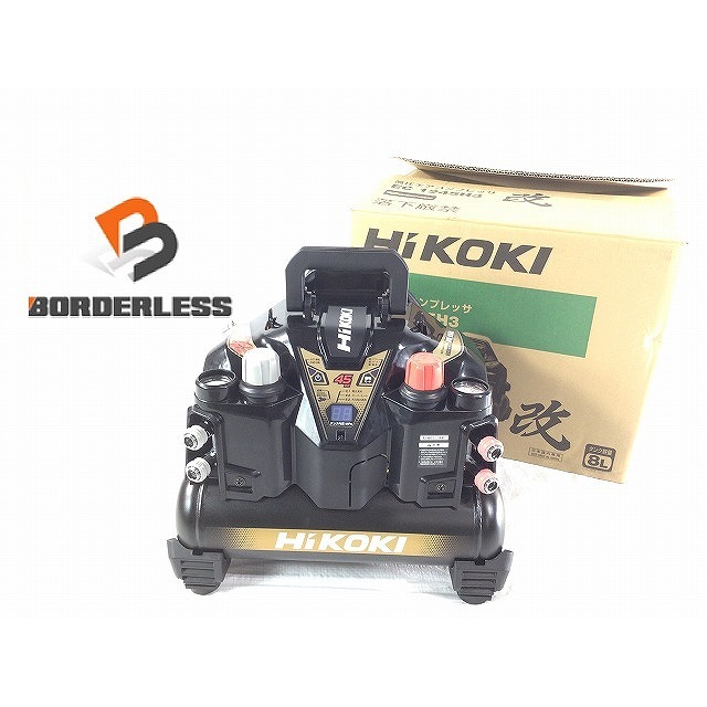 ☆未使用品☆HiKOKI ハイコーキ 高圧エアコンプレッサ EC1245H3 (CTN) 高圧/常圧 静音・低振動 さわモデル エア工具 64237