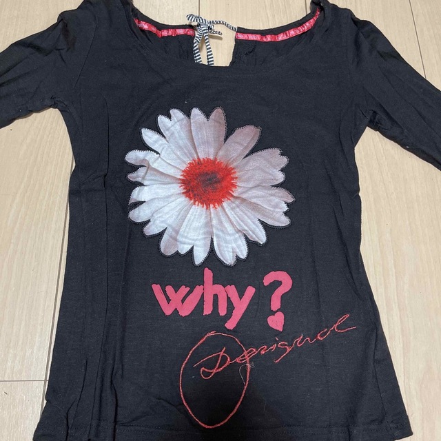 DESIGUAL(デシグアル)のDesigual(テシグアル)バックリボンロゴ刺繍ロングスリーブカットソー レディースのトップス(カットソー(長袖/七分))の商品写真