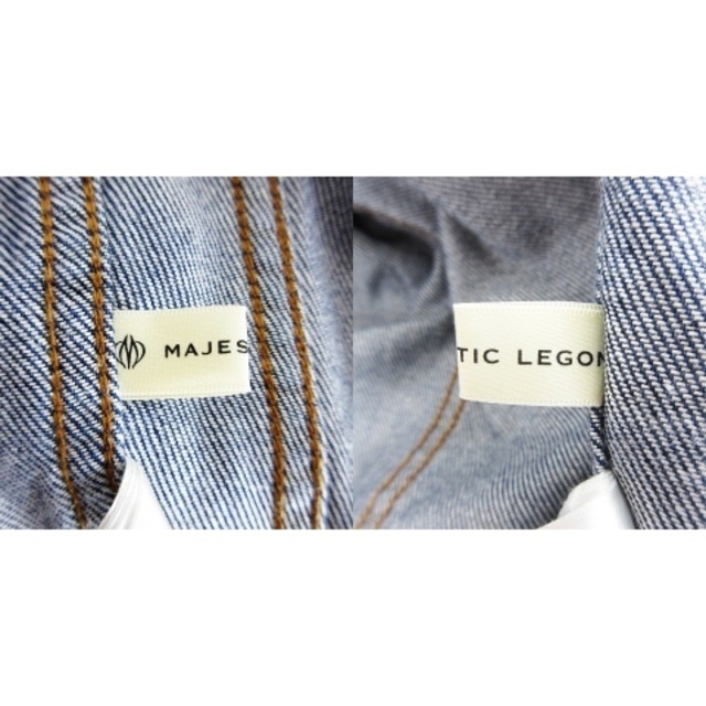MAJESTIC LEGON(マジェスティックレゴン)のマジェスティックレゴン デニムジャケット ジージャン 長袖 レースアップ M 青 レディースのジャケット/アウター(その他)の商品写真