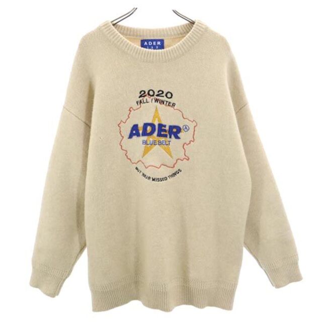 アーダーエラー ADER ニット ベージュ ADERERROR セーター メンズ   【221117】