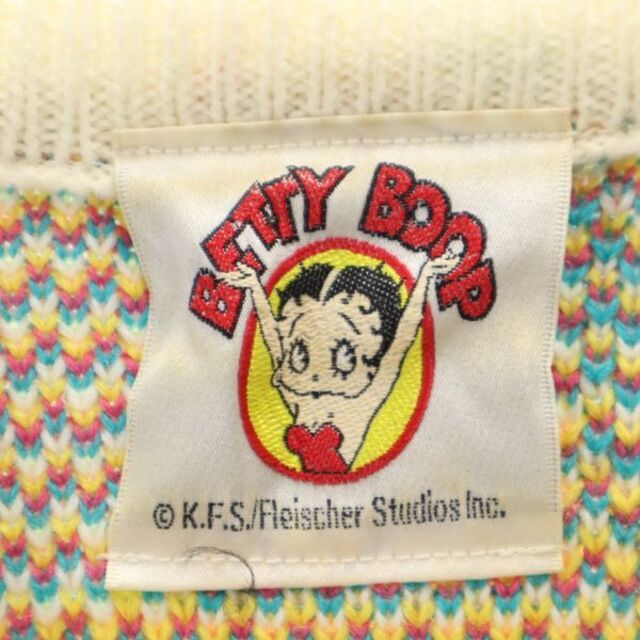 80s 90s ベティブープ ベティちゃん ニット BETTY BOOP 長袖 セーター 日本製 ウールブレンド オールド ヴィンテージ メンズ 古着  R221108