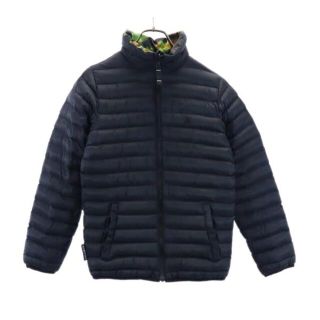 バートン(BURTON)のバートン リバーシブル 中綿 ジャケット JPN 140-147 黒／柄地 BURTON スノーボード キッズ 【中古】  【221110】(ジャケット/上着)