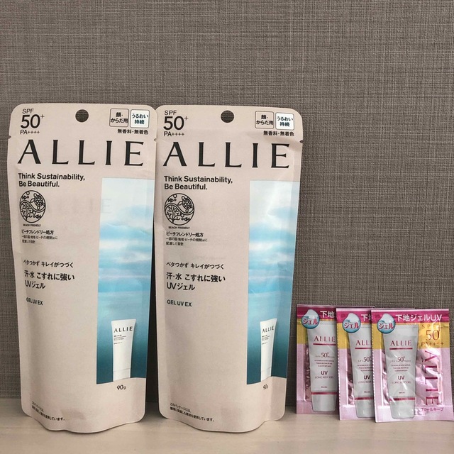 ALLIE(アリィー)のALLIE アリィー クロノビューティ ジェルUV EX 90g 日焼け止め×2 コスメ/美容のボディケア(日焼け止め/サンオイル)の商品写真