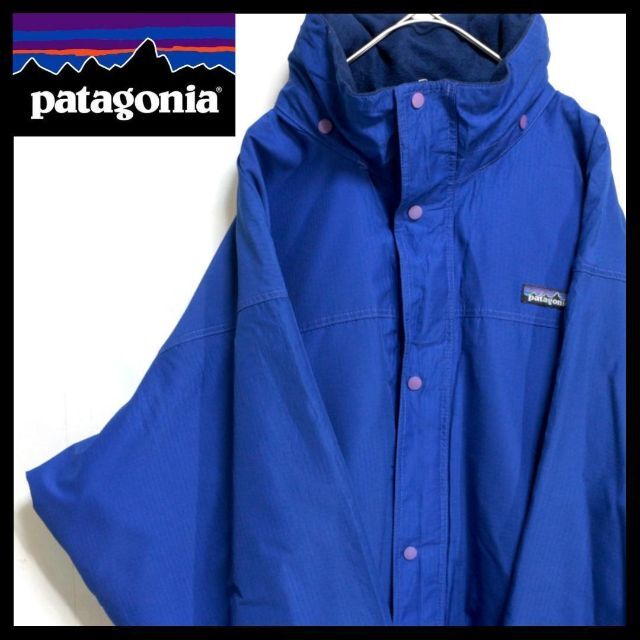 【希少】 90s Patagonia パタゴニア ジャケット ビッグサイズ 青