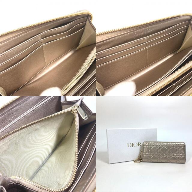 Dior レディディオール カナージュ 長財布 ラウンドファスナー