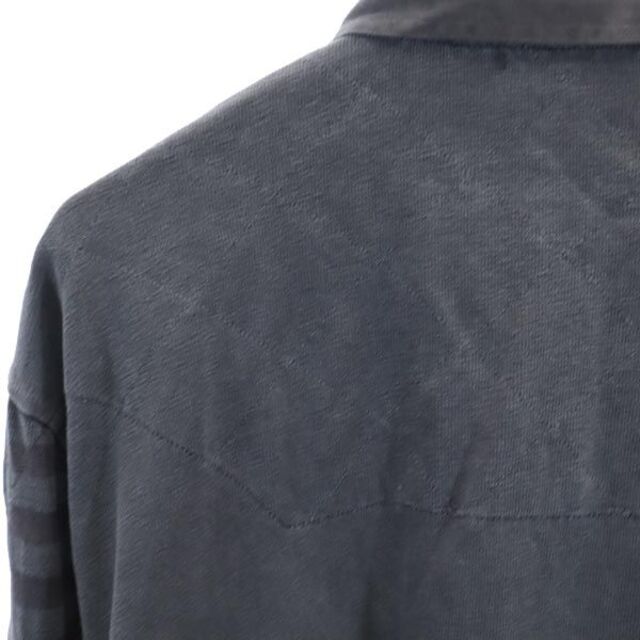 ダブルアールエル 長袖 ポロシャツ L グレー系 RRL メンズ 古着 221117