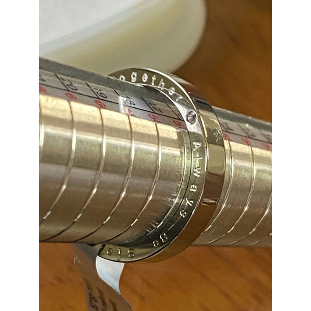 s steel刻印タグ付きサージカルステンレスリング17号 レディースのアクセサリー(リング(指輪))の商品写真