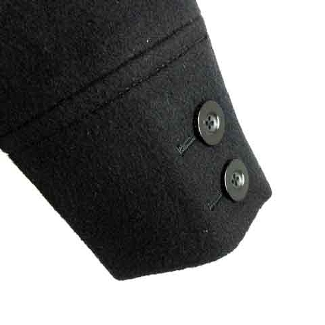 UNITED ARROWS(ユナイテッドアローズ)のユナイテッドアローズ コート ピーコート Pコート 長袖 厚手 無地 34 黒 レディースのジャケット/アウター(ピーコート)の商品写真