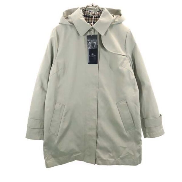 安い 4way 未使用 アクアスキュータム コート R221116 古着 レディース リバーシブルダウンライナー付き Aquascutum グレー 13 ロングコート