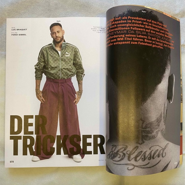 Esquire NEYMAR 洋書 エンタメ/ホビーの雑誌(専門誌)の商品写真